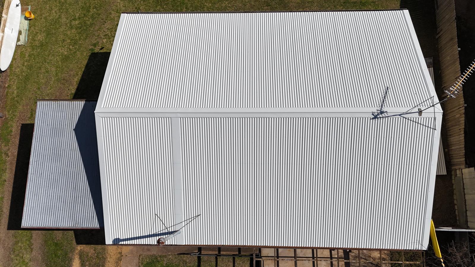 Completed Storage Shed Roof