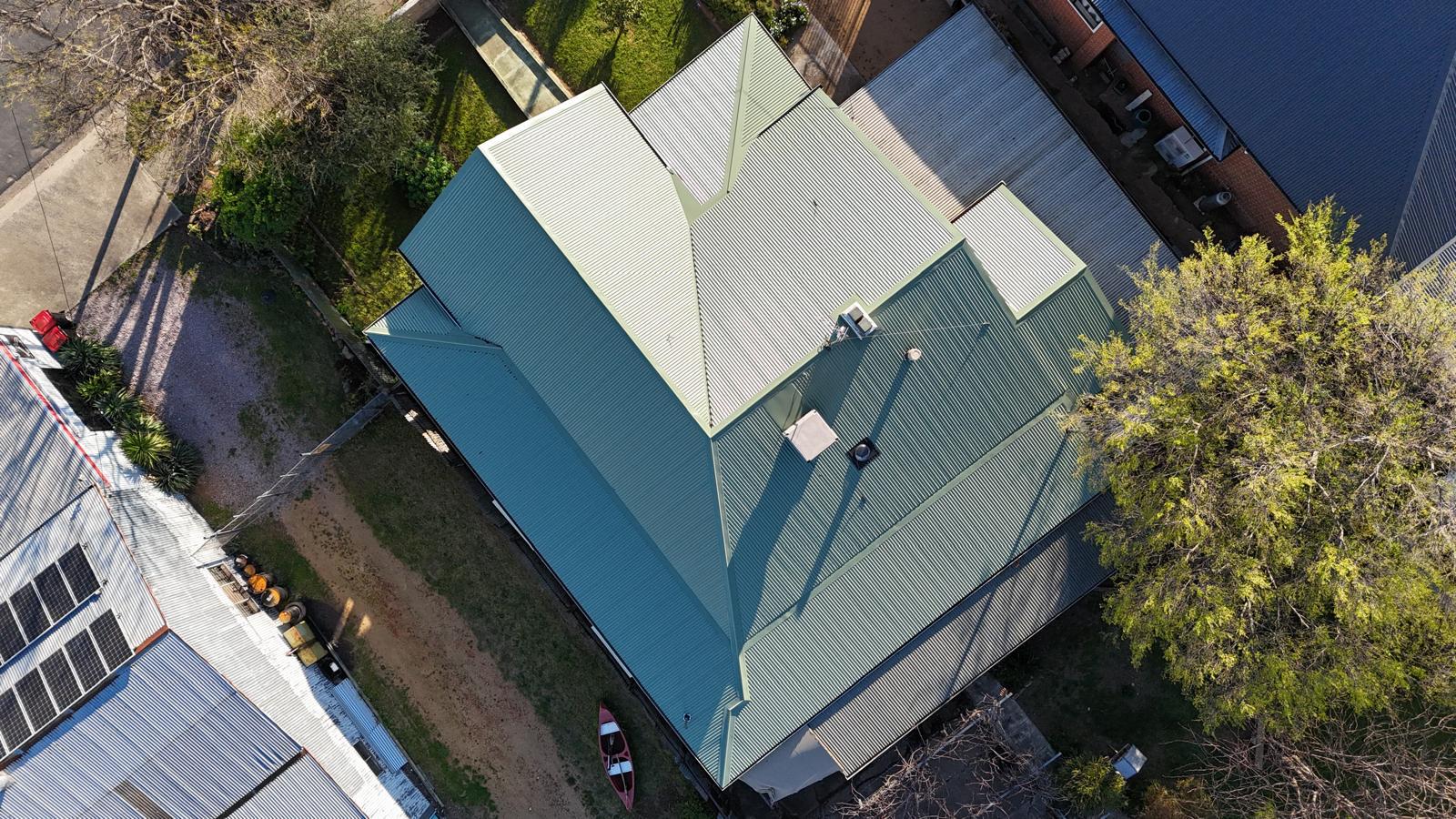 Completed Metal Roof Installation